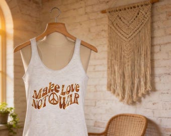 Make Love Not War Women’s Racerback Tank