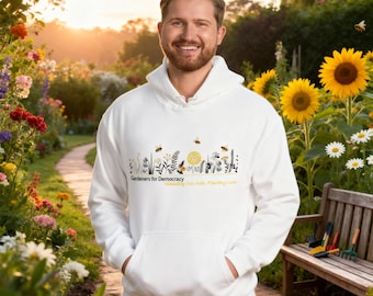 Unisex Hoodie – “Weeding Out Hate, Planting Love”