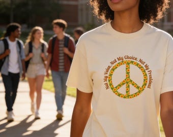 Not My President-T-shirt: katoenen weerstandsshirt, uniseks shirt