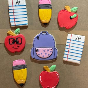 Back to School, teacher appreciation cookies.
