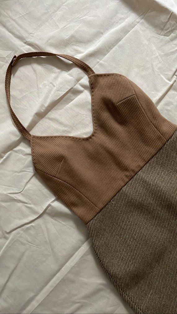 ワンピース 00s miu miu wool halter neck dress 38 Miu Miu fall/winter 2000 wool halter neck dress – sonomama sonomama