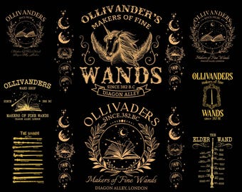 Olli.vanders Bundle Png, Oll.ivanders Zauberstab Png, Wiz.ard Buchladen Png, Universal Trip Png, Hexenschule Png, HarryP Hog Warts Png