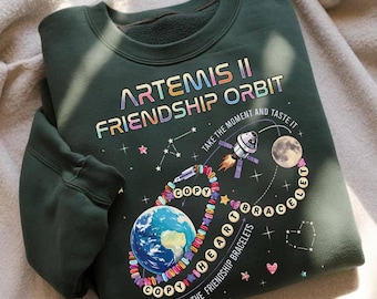 Artemis 2 Rund um den Mond Vintage Png, Artemis II Mission PNG, Vintage NASA Space Exploration Design (Digitaler Download)