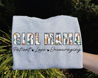 Mädchen Mama Floral Design Sofortiger Download, Muttertag Png, Mutterschaft Png, trendige Blumen Mama Digital Download