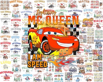 100+ Disney Cars PNG Bundle, Cars Birthday Png, McQueen Png, Cars Characters Png, Cars Christmas Png, Cake Topper, Birthday,Cars Sublimation
