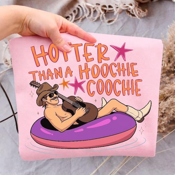 Hotter Than A Hoochie Coochie PNG Digital Download, Summer Vacation Shirt Designs, Hoochie Coochie Meme Shirt, 90s Country Music Lover Gift