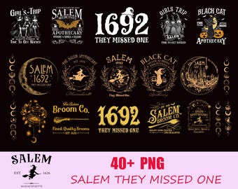 Salem Png Bundle, Salem 1692 png, Sie verpassten ein png, Salem Apothecary, Salem Massachusetts, Mädchen werden Mädchen Hexe, Hexen Halloween sein