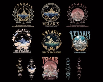 Velaris City Of Starlight Png, Acotar Velaris Png Bundle, The Night Court, SJM Merch Png, Court of Dreams, Bookish Png, Fourth wing Png