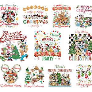 Merry Christmas Png, Mic.key Very Merry Christmas 2025 Png, Dis.ney Christmas Png, Christmas Family Trip, Xmas Holiday, Dis.ney Trip 2025