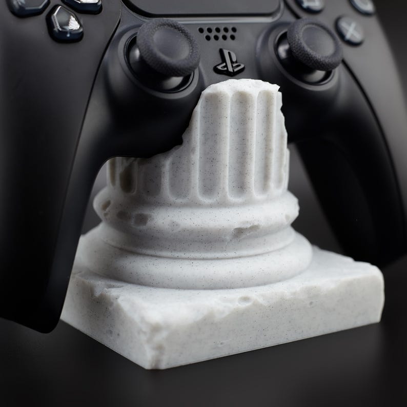 Roman Pillar PS5 Controller Stand | Ancient Column Gaming Holder | Desk ...