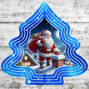 Vindspinnar på taket av jultomten PNG: Sublimering av julgransram