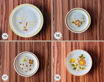 Vintage 1970-90s "Your Choice" Stoneware Dinner/Salad/Bread Plates - Mix & Match