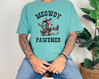 Cowboy Katzen-T-Shirt - Western Comfort Colors Tee