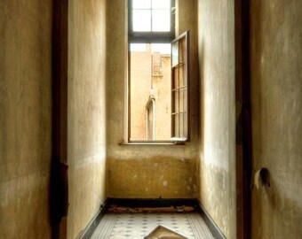 Belgium Neglected Beauty, Fine Art Print, Abandoned Monastary School Building, Interior Architecture, color photography "Tapped Out"