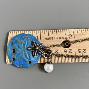 Sand Dollar Necklace - Starfish Necklace, Ocean Jewelry, Beach Jewelry ...