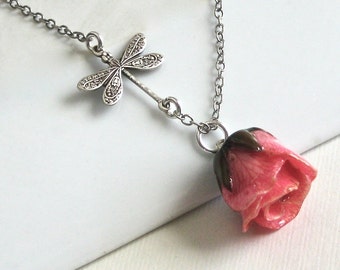 Real Flower Necklace - Etsy