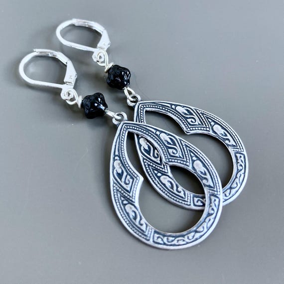 Boho Hoop Earrings Moroccan Earrings, Lightweight Earrings