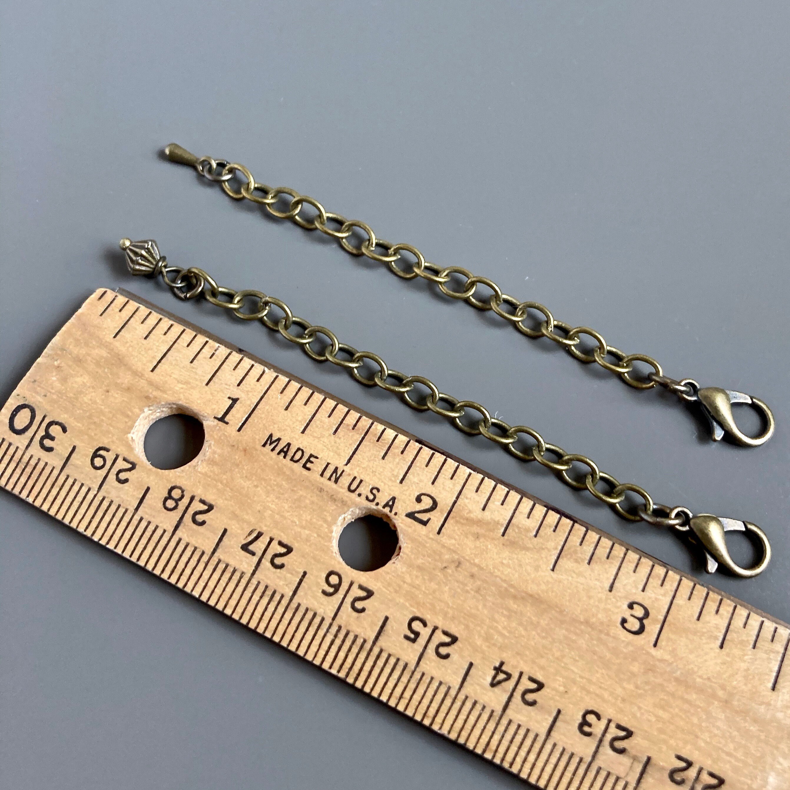 Extender Chain - Antiqued Brass, Three Inch Extension Chain, Brass ...
