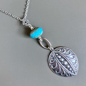 Silver Tribal Boho Style Necklace - Art Deco Necklace, Boho Jewelry, Gift for Woman, Birthday Gift, Christmas Gift, Casual Necklace