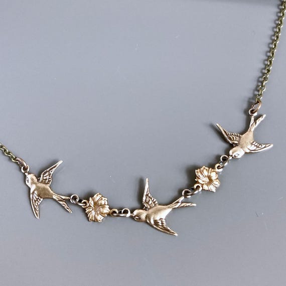 アクセサリー ZOCALO SMALL BIRD DORJE NECKLACE 50cm ZOCALO SMALL BIRD DORJE NECKLACE 50cm 18K gold plated Bird