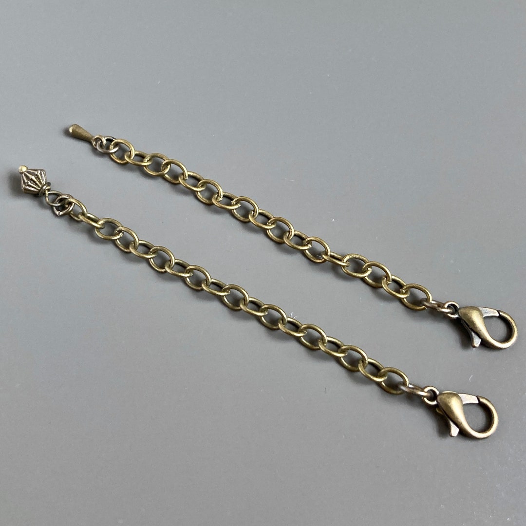 Extender Chain - Antiqued Brass, Three Inch Extension Chain, Brass ...