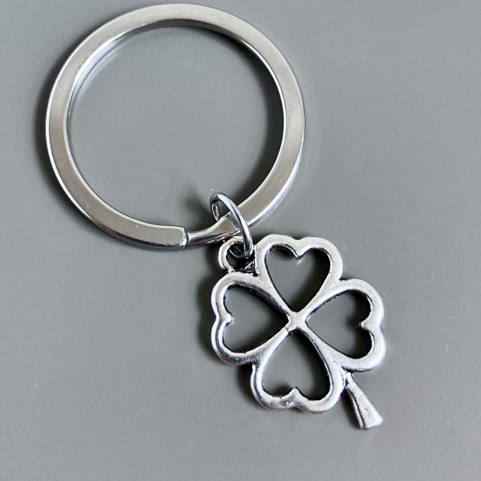 Portachiavi Trifoglio Irlandese A 4 Foglie In Resina - Unisex Fortunato