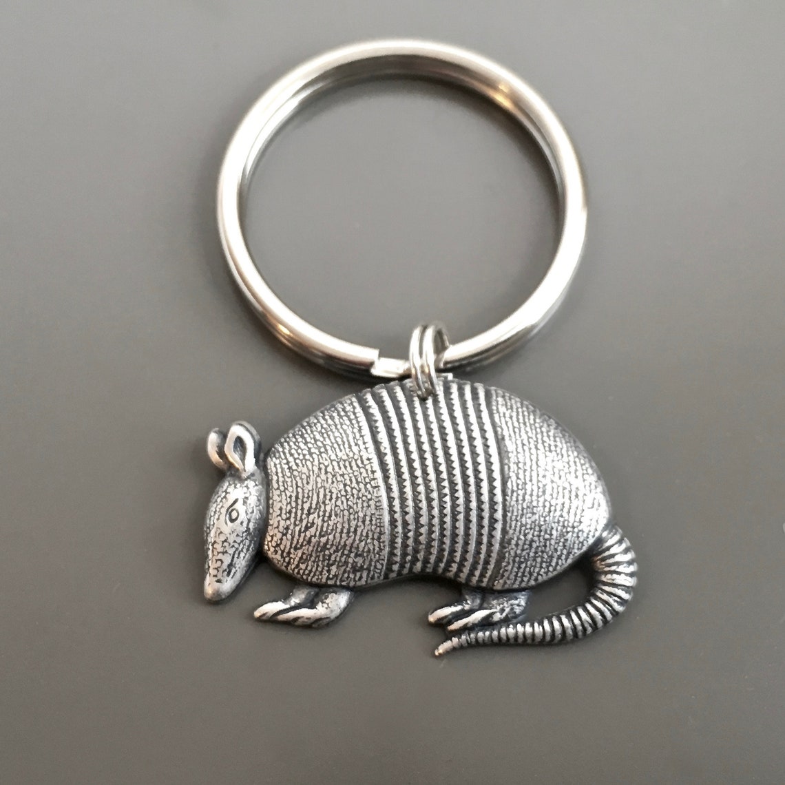 Armadillo Keychain Key Ring Key Chain Texas Keychain Etsy