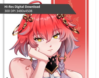 Changli | Wuthering Waves | Game Fan Art | Anime Print | Digital Download | High Quality Print | Personal and Commercial Use