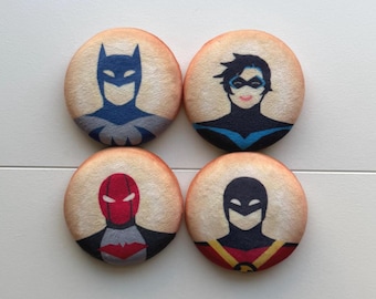 Bat and Bird plush button pins 2.56” inches