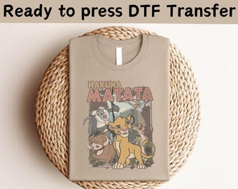 Disney Lion King Hakuna Matata DTF Transfer
