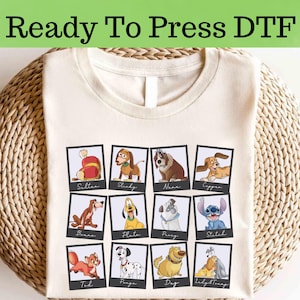 Disney Dogs DTF, Disney Dog Lover DTF Transfer, Disney Dogs Character DTF, Disney Dogs Shirt, Dog Lover Shirt,Disneyland Family Vacation Tee