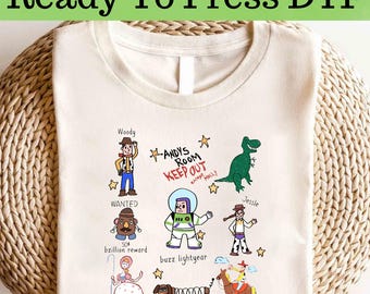 Disney Toy Story DTF, Disney Toy Story Character DTF Transfer, Disney Toys Crossing DTF, Disney Toy Story Shirt, Toy Story Characters Shirt