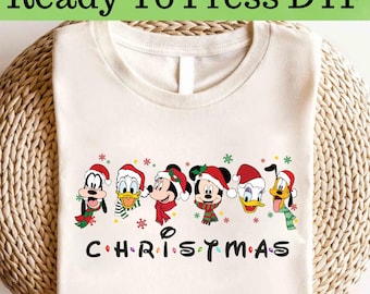 Disney Mickey and Friends Christmas DTF, Mickey Christmas DTF, Disney  Christmas DTF Transfer, Mickey and Friends Christmas Shirt