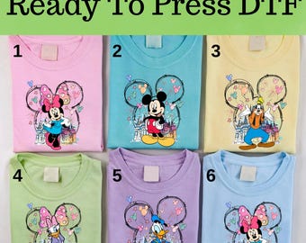 Disney Mickey and Friends DTF, Disney Mickey Characters DTF, Mickey Mouse DTF Transfer, Disney Shirt, Mickey and Friends Characters Shirt
