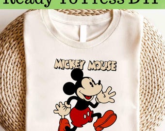 Disney Classic Mickey DTF, Disney Mickey DTF, Retro Mickey Mouse DTF Transfer, Disney Vacation Shirt, Mickey Mouse Shirt
