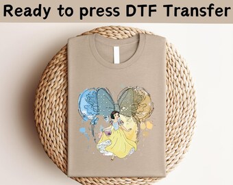 Snow White Disney Princess DTF Transfer, Shirt Design