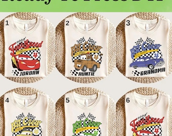 Disney Cars Characters Custom DTF, Disney Cars DTF Transfer, McQueen and Friends DTF, Lightning McQueen Watercolor Shirt, Disney Cars Shirt