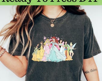 Disney Princesses DTF, Disney Princess Rapunzel DTF Transfer, Disney Princess Character DTF, Disney Princess Shirt, Princess Character Shirt