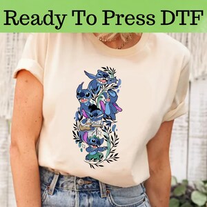 Disney Stitch DTF, transferencia DTF de Disney Stitch y Lilo, Disney Lilo DTF, camiseta de Disney Stitch y Lilo, camiseta de pareja de Stitch Lilo, camiseta de Stitch