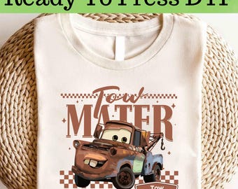 Disney Tow Mater DTF, Disney Cars DTF Transfer, Disney Cars DTF, Lightning McQueen And Tow Mater Shirt, Disney Cars Shirt, Tow Mater Shirt