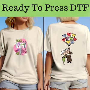 Disney Pixar Up DTF, Disney Carl and Ellie DTF Transfer, Disney Pixar Up Characters DTF, Disney Pixar Up Friends Shirt,Disney Pixar Up Shirt