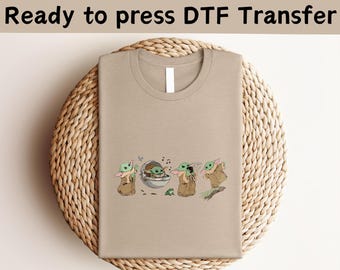 Star Wars Baby Yoda DTF Transfer, Disney DTF