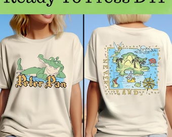 Retro Peter Pan Disney DTF, Disneyland Peter Pan Tinker Bell DTF,  Tinkerbell DTF Transfer, Retro Peter Pan Disney Shirt, Peter Pan Shirt