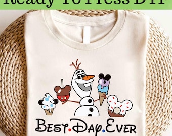 Il giorno migliore di sempre di Frozen Olaf DTF, Trasferimento Disney Frozen Olaf DTF, Disney Frozen Elsa e Anna DTF, Personaggi Disney Frozen DTF