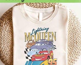 Lightning McQueen and Friends DTF, Disney Cars DTF Transfer, Disney Cars DTF, Lightning McQueen Friends Shirt, Disney Cars Shirt, Disney Tee