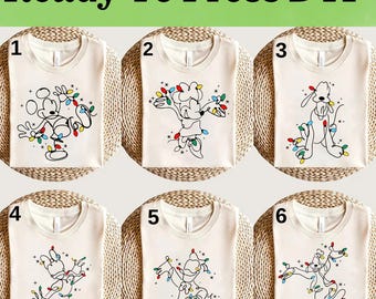 Disney Mickey and Friends Christmas DTF, Mickey Christmas DTF, Disney  Christmas DTF Transfer, Mickey and Friends Christmas Shirt