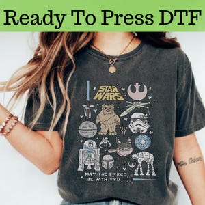 Disney Star Wars DTF, Star Wars Characters DTF Transfer, Star Wars DTF, Disney Star Wars Dtf, Star Wars Characters Shirt, Darth Wader Dtf