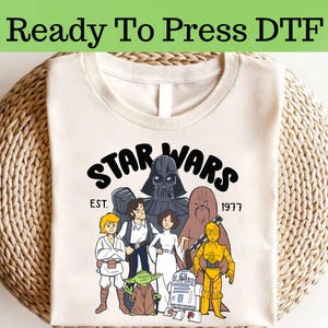Disney Star Wars DTF, Star Wars Characters DTF Transfer, Star Wars DTF, Disney Star Wars Dtf, Star Wars Characters Shirt, Darth Wader Dtf
