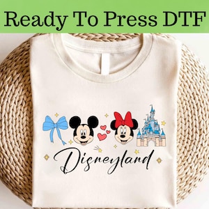 Mickey y Minnie Disneyland DTF, Disney Minnie Mouse DTF, Transferencia DTF de Mickey Mouse, Mickey y sus amigos DTF, Mickey y Minnie DTF