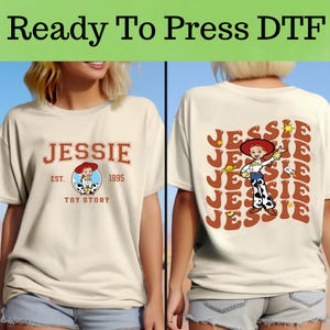 Disney Toy Story Jessie DTF, Toy Story Characters DTF Transfer, Toy Story Jessie Shirt, Toy Story Shirt, Toy Story Characters Shirt